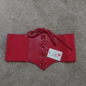 Red Grace Karin corset, size small.